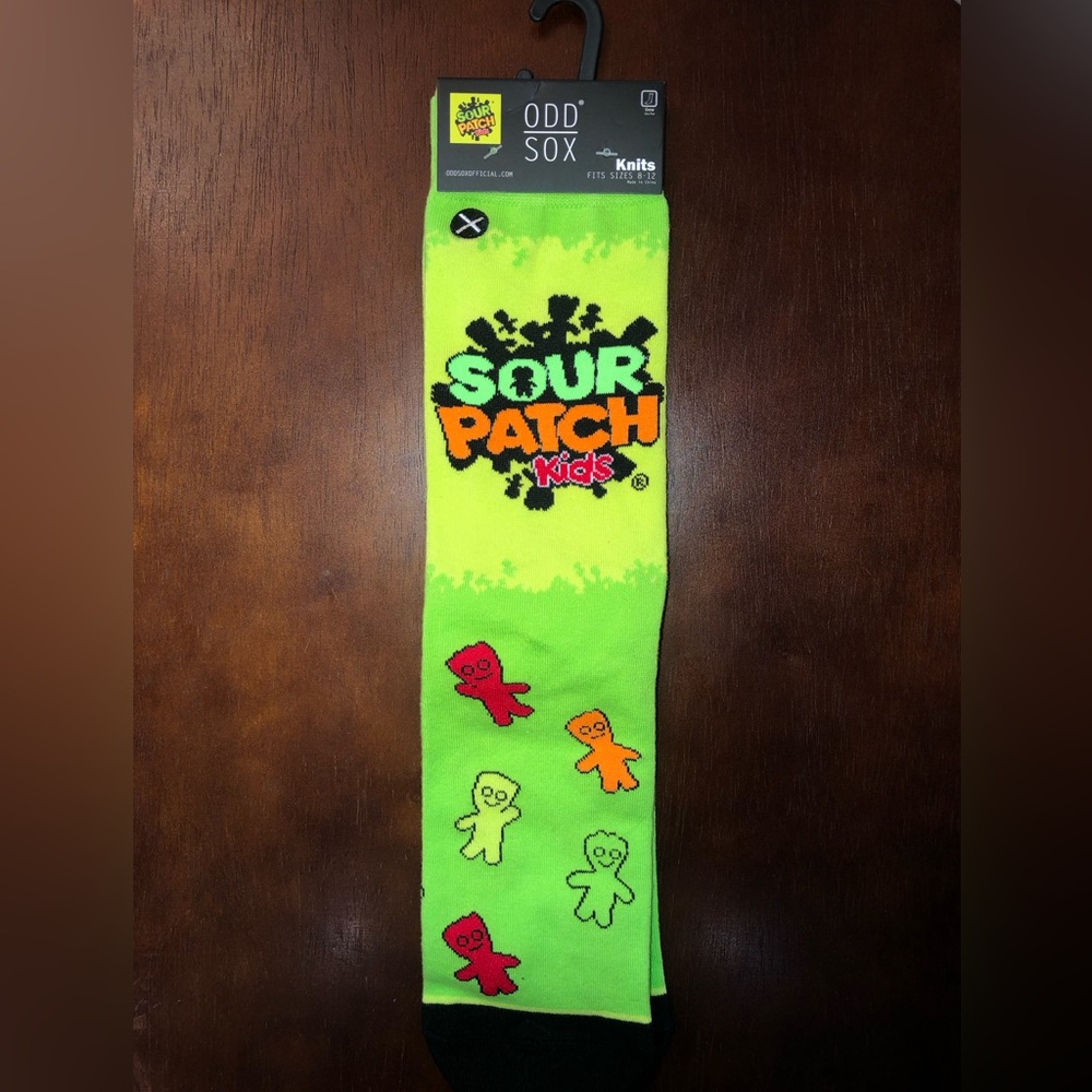SOUR PATCH KIDS ODD SOX NOVELTY CREW SOCKS NWT MEN’S SHOE SIZE 8-12